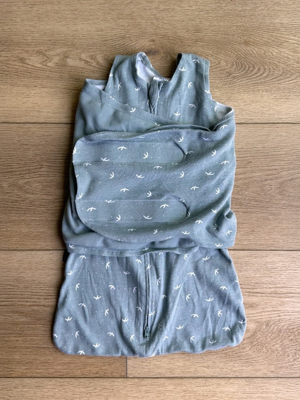 Halo Baby Velcro Swaddle-Bird Pattern